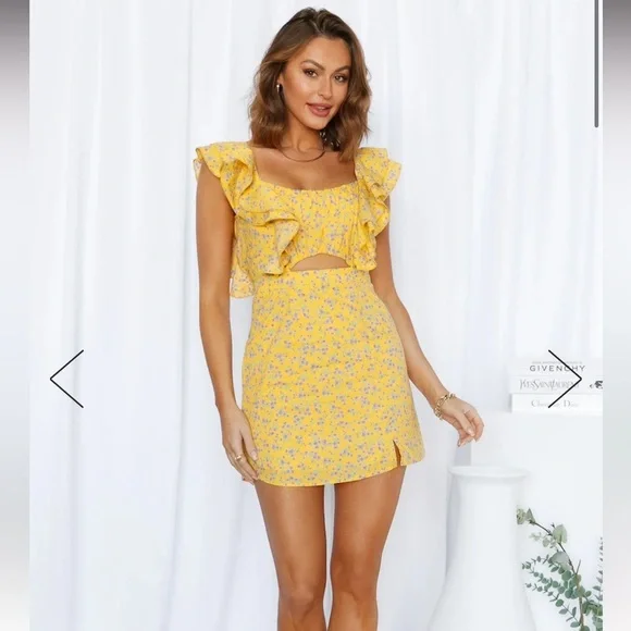 MIAMI SUNSET DRESS YELLOW - Picture 5 of 8